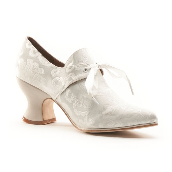 American Duchess "Pompadour" French Court Shoes (White