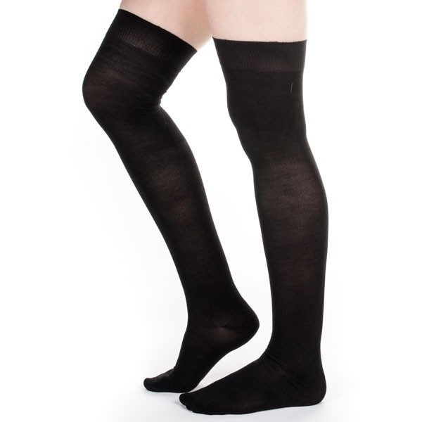 American Duchess : Silk Stockings (Black, Plain)